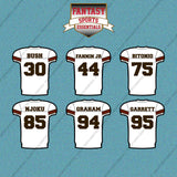 Cleveland Browns 2025 Away Jersey Car Decals (Choose Your Player) Page 2