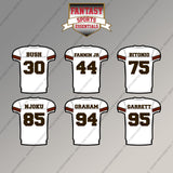 Cleveland Browns 2025 Away Jersey Magnets (Choose Your Player) Page 2