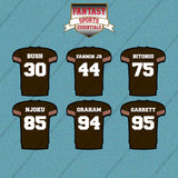 Cleveland Browns 2025 Home Jersey Car Decals (Choose Your Player) Page 2