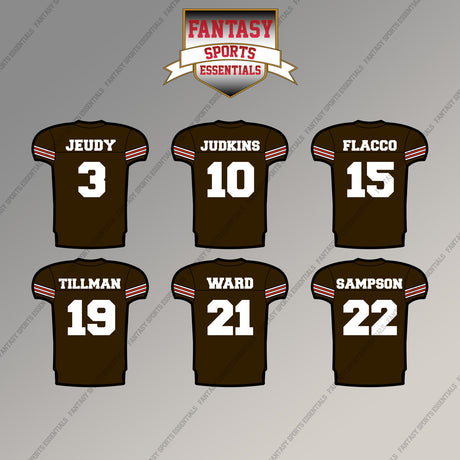 Cleveland Browns 2025 Home Jersey Magnets (Choose Your Player) Page 1