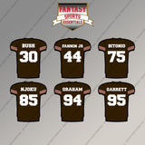 Cleveland Browns 2025 Home Jersey Magnets (Choose Your Player) Page 2