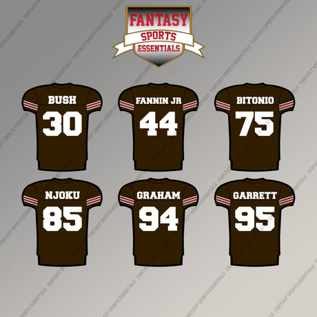 Cleveland Browns 2025 Home Jersey Magnets (Choose Your Player) Page 2