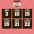 Cleveland Browns 2025 Home Jersey Wall Art Prints (Choose Your Player) Page 1