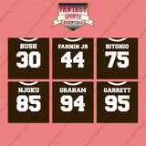 Cleveland Browns 2025 Home Jersey Wall Art Prints (Choose Your Player) Page 2