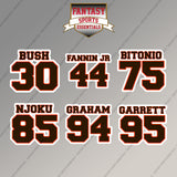 Cleveland Browns 2025 Name and Number Magnets (Choose Your Player) Page 2