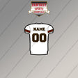 Cleveland Browns Personalized Current Away Jersey Magnets