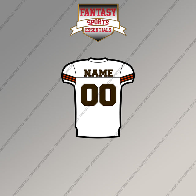 Cleveland Browns Personalized Current Away Jersey Magnets