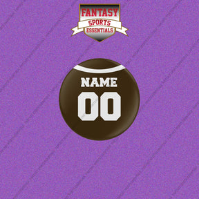 Cleveland Browns Personalized Current Home Jersey Buttons