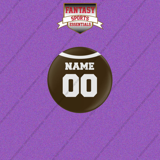 Cleveland Browns Personalized Current Home Jersey Buttons