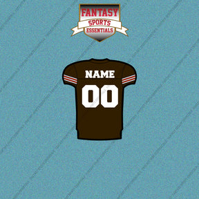 Cleveland Browns Personalized Current Home Jersey Car Decals