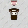 Cleveland Browns Personalized Current Home Jersey Glossy Stickers