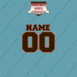 Cleveland Browns Personalized Current Name and Number Car Decals