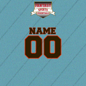Cleveland Browns Personalized Current Name and Number Car Decals