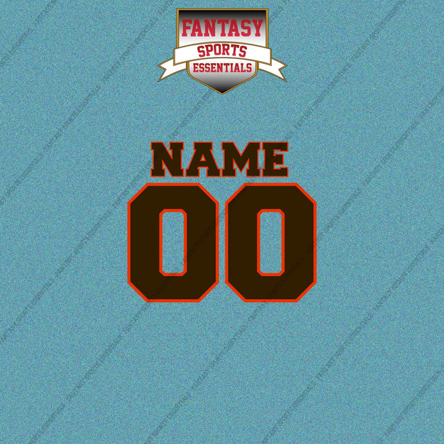 Cleveland Browns Personalized Current Name and Number Car Decals