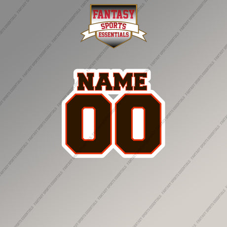 Cleveland Browns Personalized Current Name and Number Magnets