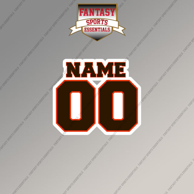 Cleveland Browns Personalized Current Name and Number Magnets
