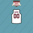 Cleveland Cavaliers Personalized Current Away Jersey Car Decals