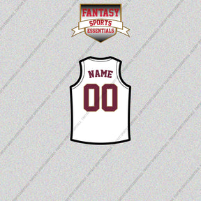 Cleveland Cavaliers Personalized Current Away Jersey Glossy Stickers