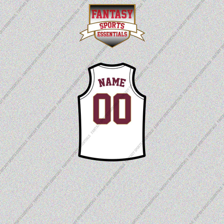 Cleveland Cavaliers Personalized Current Away Jersey Glossy Stickers