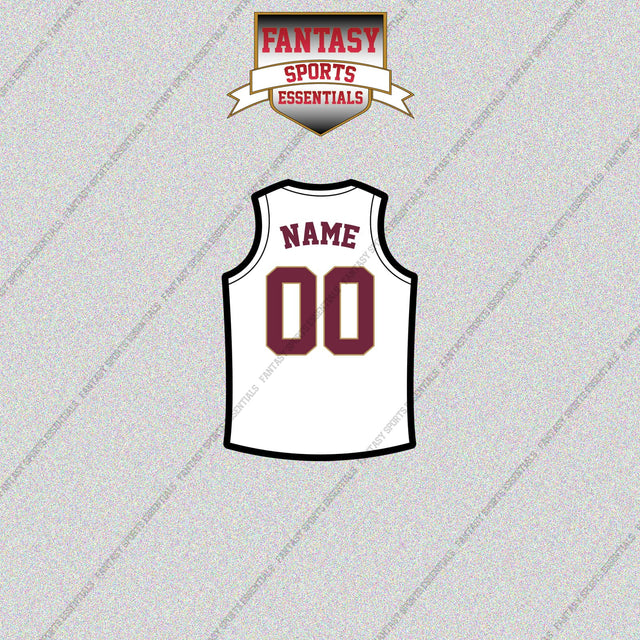 Cleveland Cavaliers Personalized Current Away Jersey Glossy Stickers