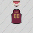 Cleveland Cavaliers Personalized Current Home Jersey Glossy Stickers