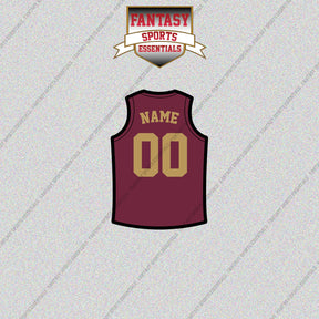 Cleveland Cavaliers Personalized Current Home Jersey Glossy Stickers