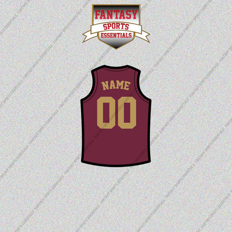 Cleveland Cavaliers Personalized Current Home Jersey Glossy Stickers