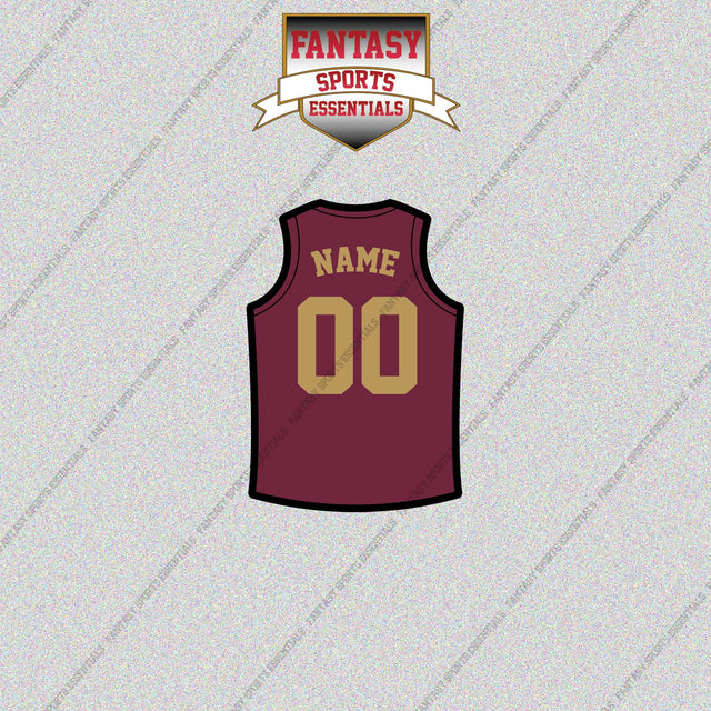 Cleveland Cavaliers Personalized Current Home Jersey Glossy Stickers