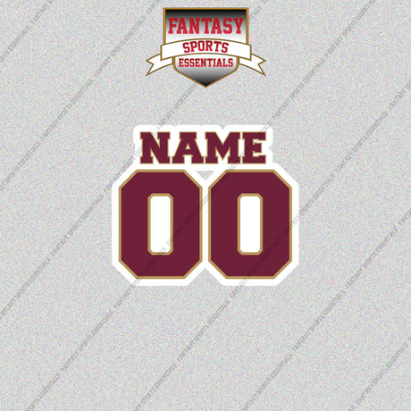 Cleveland Cavaliers Personalized Current Name and Number Glossy Stickers