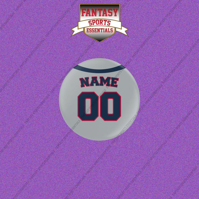 Cleveland Guardians Personalized Current Away Jersey Buttons