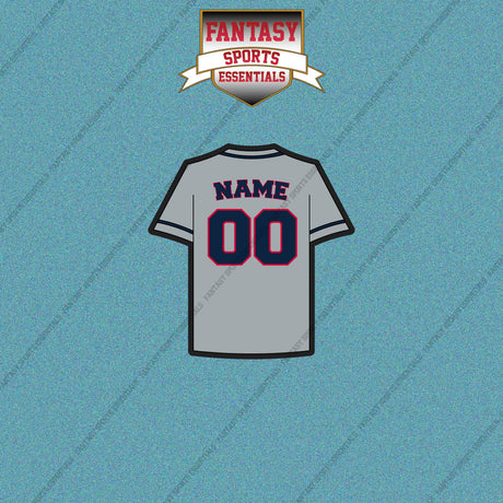 Cleveland Guardians Personalized Current Away Jersey Car Decals