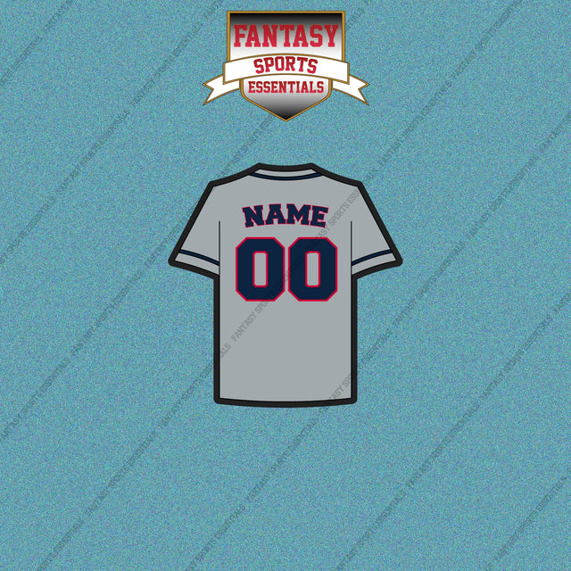 Cleveland Guardians Personalized Current Away Jersey Car Decals