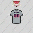 Cleveland Guardians Personalized Current Away Jersey Glossy Stickers