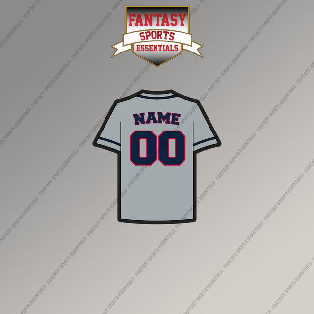 Cleveland Guardians Personalized Current Away Jersey Magnets