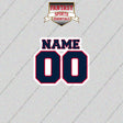 Cleveland Guardians Personalized Current Name and Number Glossy Stickers