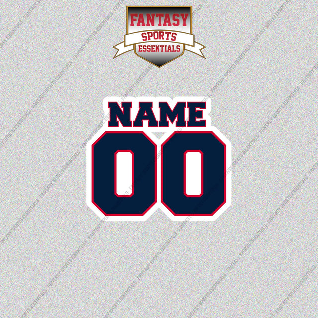 Cleveland Guardians Personalized Current Name and Number Glossy Stickers