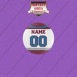 Colorado Avalanche Personalized Current Away Jersey Buttons