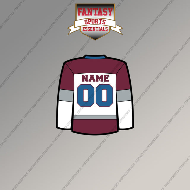 Colorado Avalanche Personalized Current Away Jersey Magnets