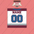 Colorado Avalanche Personalized Current Away Jersey Wall Art Prints