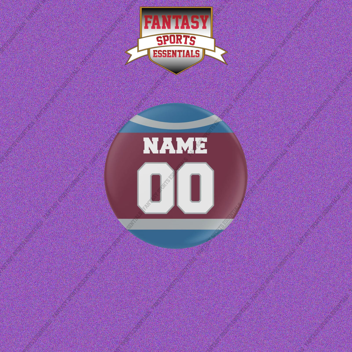 Colorado Avalanche Personalized Current Home Jersey Buttons