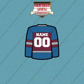 Colorado Avalanche Personalized Current Home Jersey Car Decals