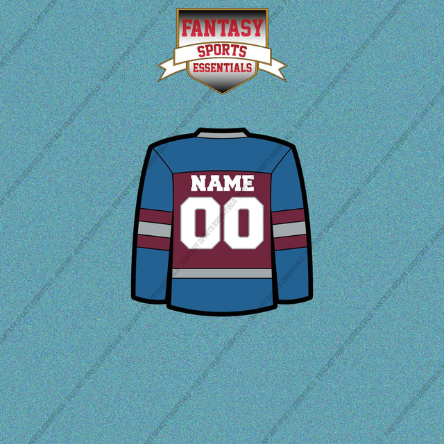 Colorado Avalanche Personalized Current Home Jersey Car Decals