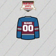 Colorado Avalanche Personalized Current Home Jersey Glossy Stickers