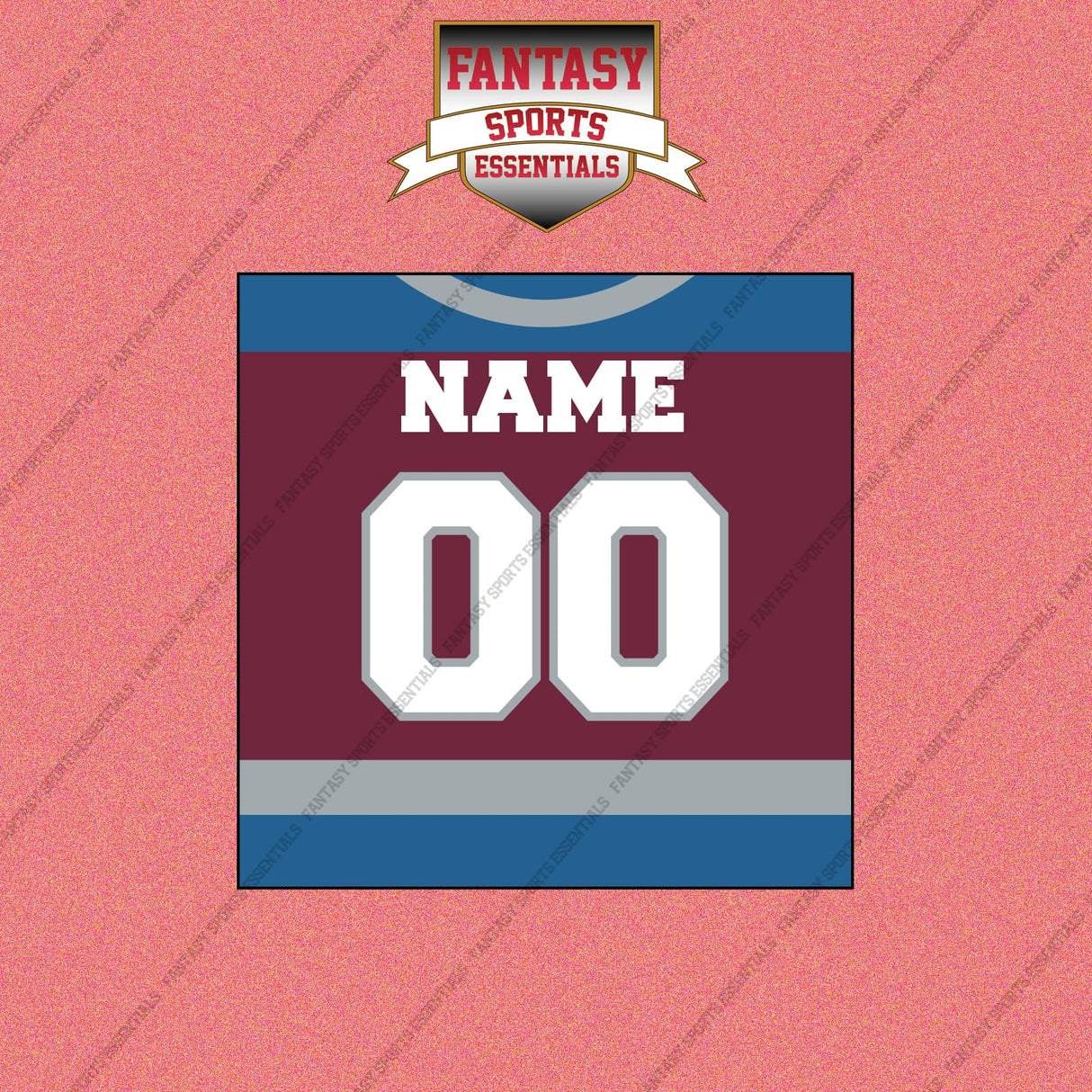 Colorado Avalanche Personalized Current Home Jersey Wall Art Prints