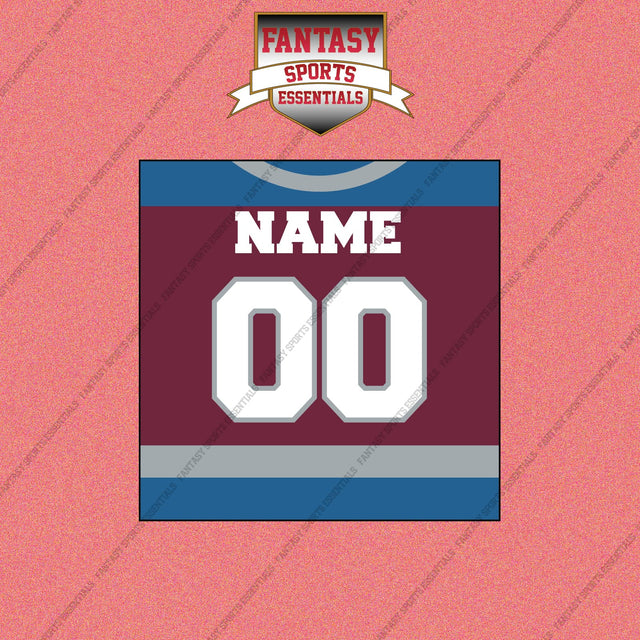 Colorado Avalanche Personalized Current Home Jersey Wall Art Prints