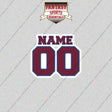 Colorado Avalanche Personalized Current Name and Number Glossy Stickers