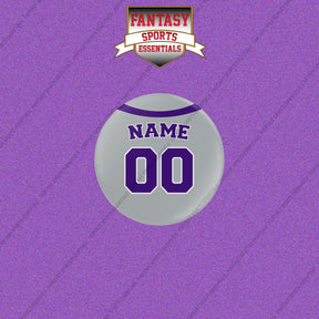 Colorado Rockies Personalized Current Away Jersey Buttons