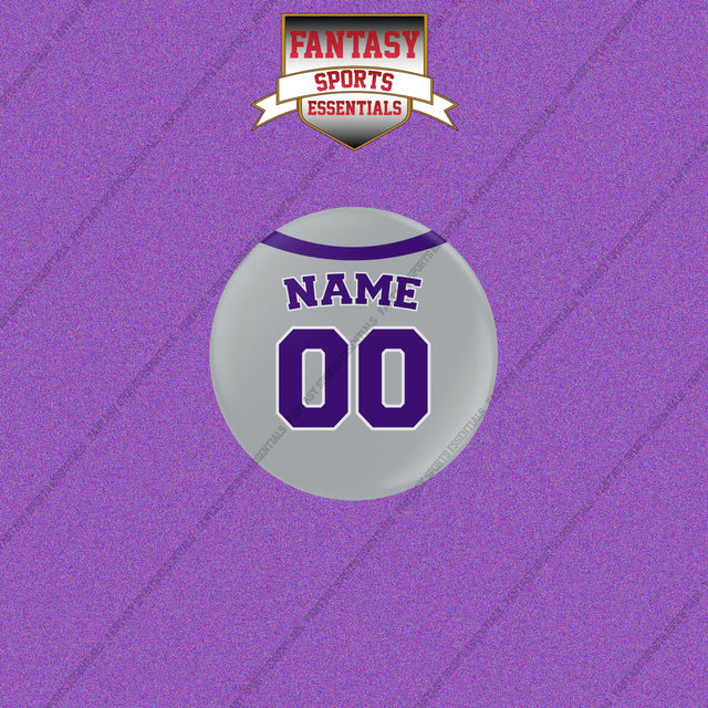 Colorado Rockies Personalized Current Away Jersey Buttons