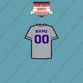Colorado Rockies Personalized Current Away Jersey Car Decals