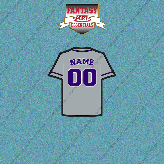 Colorado Rockies Personalized Current Away Jersey Car Decals